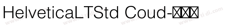 HelveticaLTStd Coud字体转换